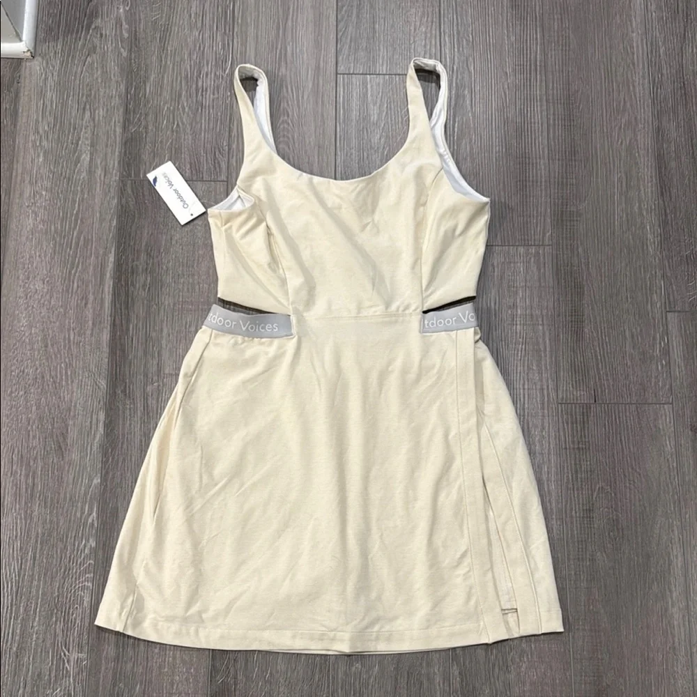 Outdoor Voices Court Dress | Size Large | Cream White